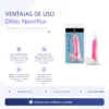 DILDO NEONFLUX PINK - BRILLA EN LA OSCURIDAD