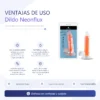 DILDO NEONFLUX ORANGE - BRILLA EN LA OSCURIDAD