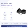 ESPOSAS PELUCHE SUAVE IMPORTADAS NEGRO