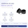 ESPOSAS PELUCHE SUAVE IMPORTADAS NEGRO