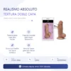 LUCIUS DILDO DUAL LAYER PELLIZCABLE VERTEBRADO