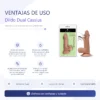 CASSIUS DILDO DUAL PELLIZCABLE VERTEBRA