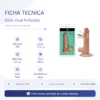 MARCELLUS DILDO DUAL PELLIZCABLE VERTEBRADO