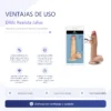 JULIUS DILDO DUAL PELLIZCABLE VERTEBRADO