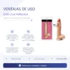 VITTORE DILDO DUAL PELLIZCABLE VERTEBRADO