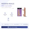 AURELIUS DILDO DUAL PELLIZCABLE VERTEBRADO