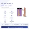 AURELIUS DILDO DUAL PELLIZCABLE VERTEBRADO