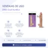 AURELIUS DILDO DUAL PELLIZCABLE VERTEBRADO