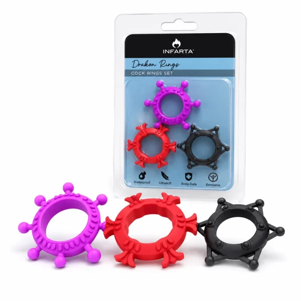COCK RINGS SET DRAKON RINGS