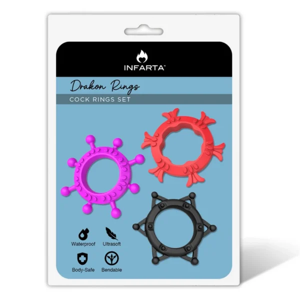 COCK RINGS SET DRAKON RINGS