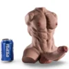 DOMINUS – MUSCULOSO MASTURBADOR EL MÁS VENDIDO - PENE REALISTA Y ANO + BALITA DE REGALO – EFECTO BRONCEADO