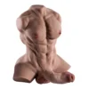 DOMINUS – MUSCULOSO MASTURBADOR MÁS VENDIDO CON PENE REALISTA Y ANO + BALITA DE REGALO – MARRÓN CLARO