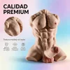 DOMINUS – MUSCULOSO MASTURBADOR MÁS VENDIDO CON PENE REALISTA Y ANO + BALITA DE REGALO – MARRÓN CLARO