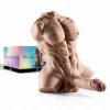 DOMINUS – MUSCULOSO MASTURBADOR MÁS VENDIDO CON PENE REALISTA Y ANO + BALITA DE REGALO – MARRÓN CLARO