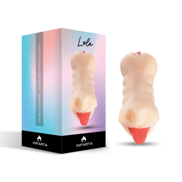 MASTURBATOR LOLA – 2-IN-1 MOUTH &amp; PUSSY STROKER