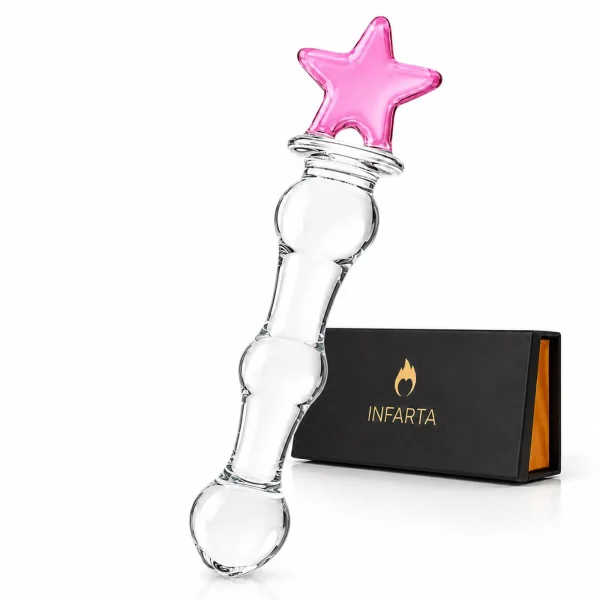 GLASS DILDO GALAXY WAND