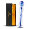 GLASS DILDO HELIXBLUE