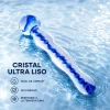 GLASS DILDO HELIXBLUE