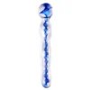GLASS DILDO HELIXBLUE