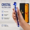 GLASS DILDO HELIXBLUE