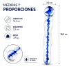 GLASS DILDO HELIXBLUE