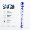 GLASS DILDO HELIXBLUE