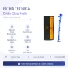 GLASS DILDO HELIXBLUE