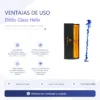 GLASS DILDO HELIXBLUE