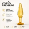 GLASS ANAL PLUG  AURUM