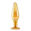 GLASS ANAL PLUG  AURUM