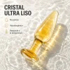GLASS ANAL PLUG  AURUM