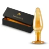 GLASS ANAL PLUG  AURUM