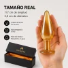 GLASS ANAL PLUG  AURUM