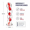 GLASS DILDO RUBY SWIRL