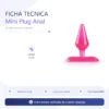 MINI PLUG ANAL 6CM PINK - ROSA