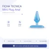 MINI PLUG ANAL 6CM BLUE - AZUL