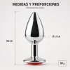 ANAL PLUG EROS METAL MEDIUM RED