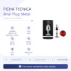 ANAL PLUG EROS METAL MEDIUM RED