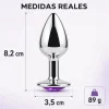 ANAL PLUG EROS METAL MEDIUM PURPLE