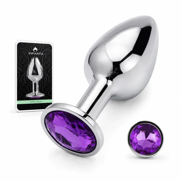 ANAL PLUG EROS METAL MEDIUM PURPLE