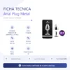ANAL PLUG EROS METAL MEDIUM PURPLE