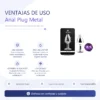 ANAL PLUG EROS METAL MEDIUM PURPLE