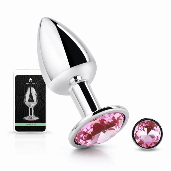 ANAL PLUG EROS METAL MEDIUM PINK
