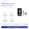 ANAL PLUG EROS METAL MEDIUM PINK