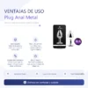 ANAL PLUG EROS METAL SMALL PURPLE