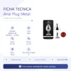 ANAL PLUG EROS METAL LARGE RED
