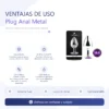 ANAL PLUG EROS METAL LARGE PURPLE