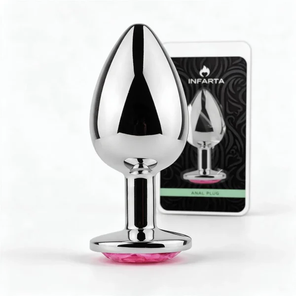 ANAL PLUG EROS METAL LARGE PINK