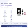 ANAL PLUG EROS METAL LARGE PINK
