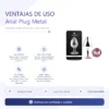ANAL PLUG EROS METAL LARGE PINK